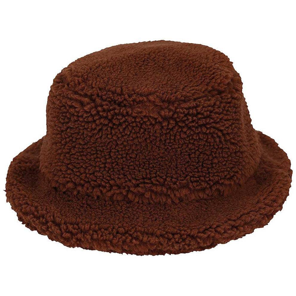 Bonnet en laine Teddy pour femme marron moyen taille unique 2/3