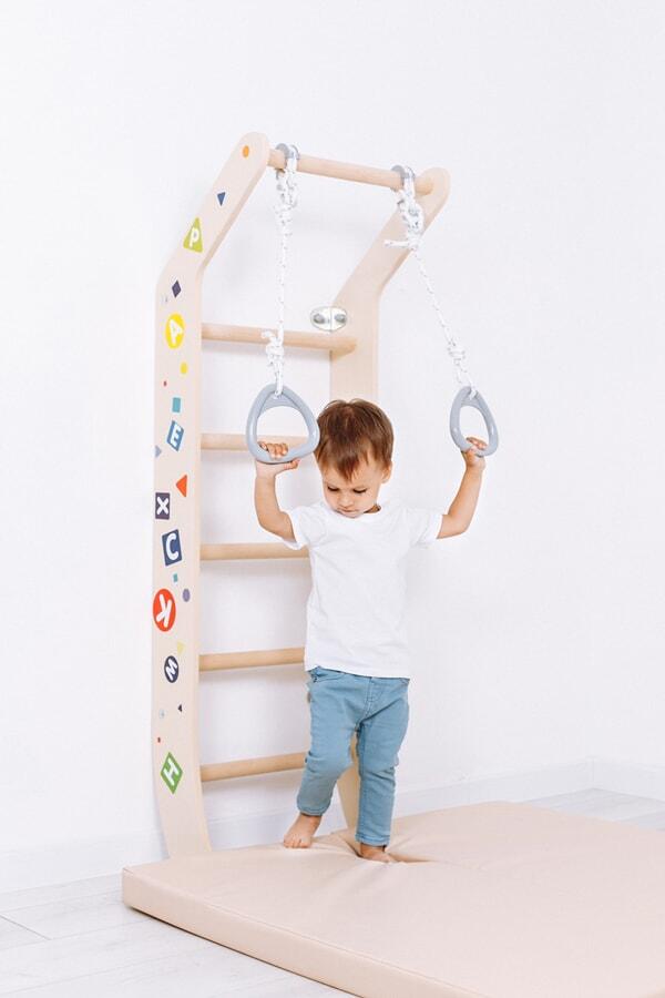 Enfants Gymnastique Espalier en bois pour petits Mini Color Multicolore 2/7