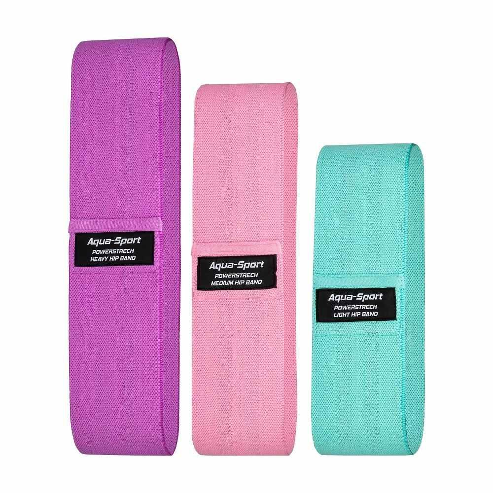 Zestaw 3 gum do ćwiczeń fitness aqua-sport powerstrech hip band 3/5