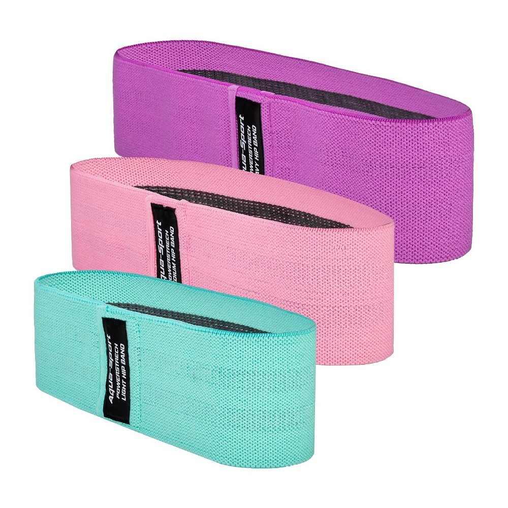 Zestaw 3 gum do ćwiczeń fitness aqua-sport powerstrech hip band 4/5