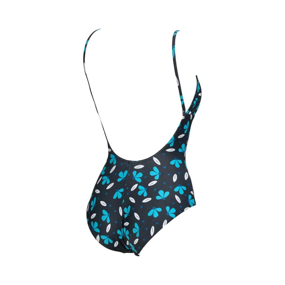 Traje de baño de 1 pieza Arena Allover para mujer Negro/Azul 2/2