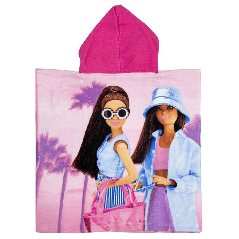Prosop tip poncho, multicolor, 50 x 100 cm, Barbie