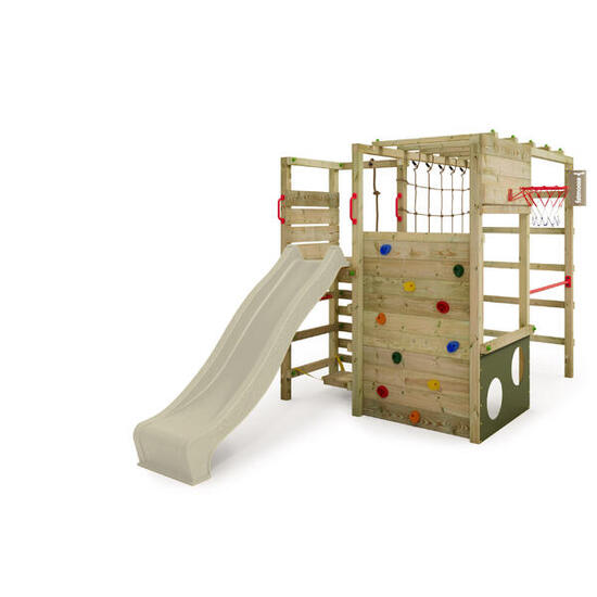 Aire de Jeux ActionArena avec toboggan vert sauge