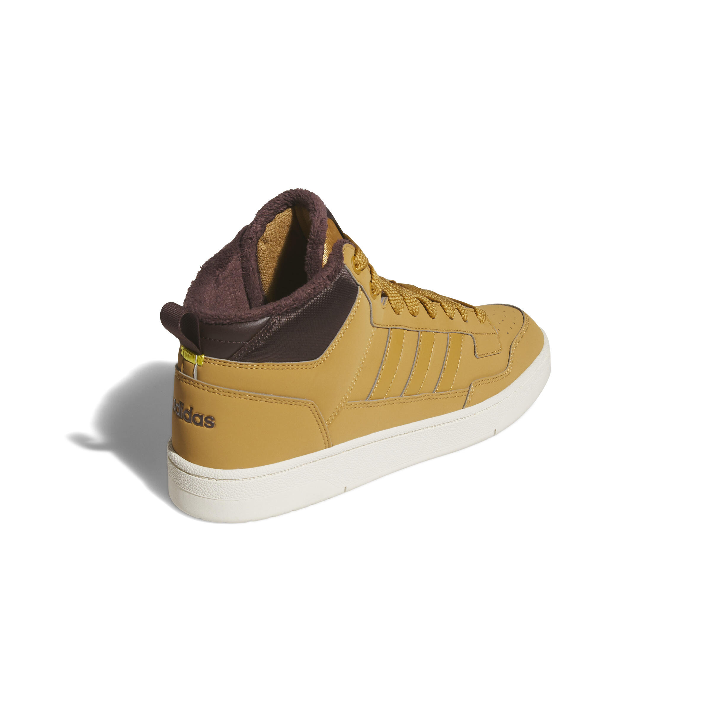 Scarpe Uomo Adidas Rapid Court Mid Winterized marrone 4/7