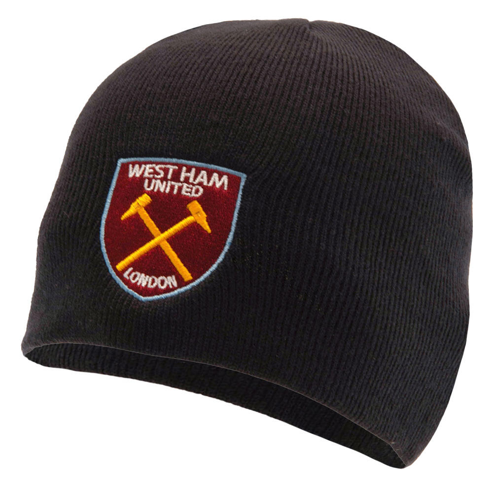 West Ham United FC Unisex Adult Crest Beanie