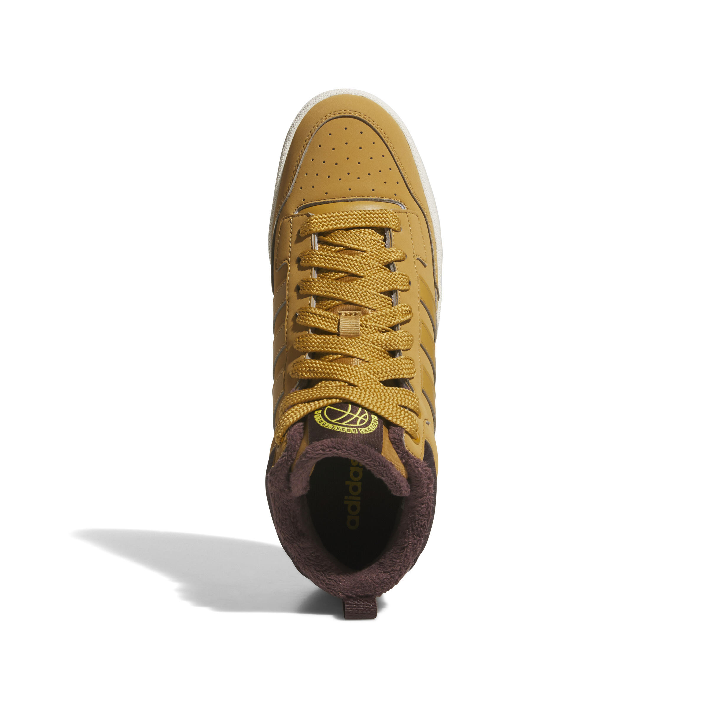 Scarpe Uomo Adidas Rapid Court Mid Winterized marrone 5/7