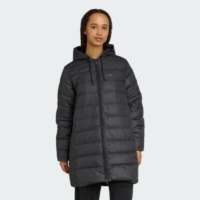 Essentials climawarm 3-stripes light down parka met capuchon