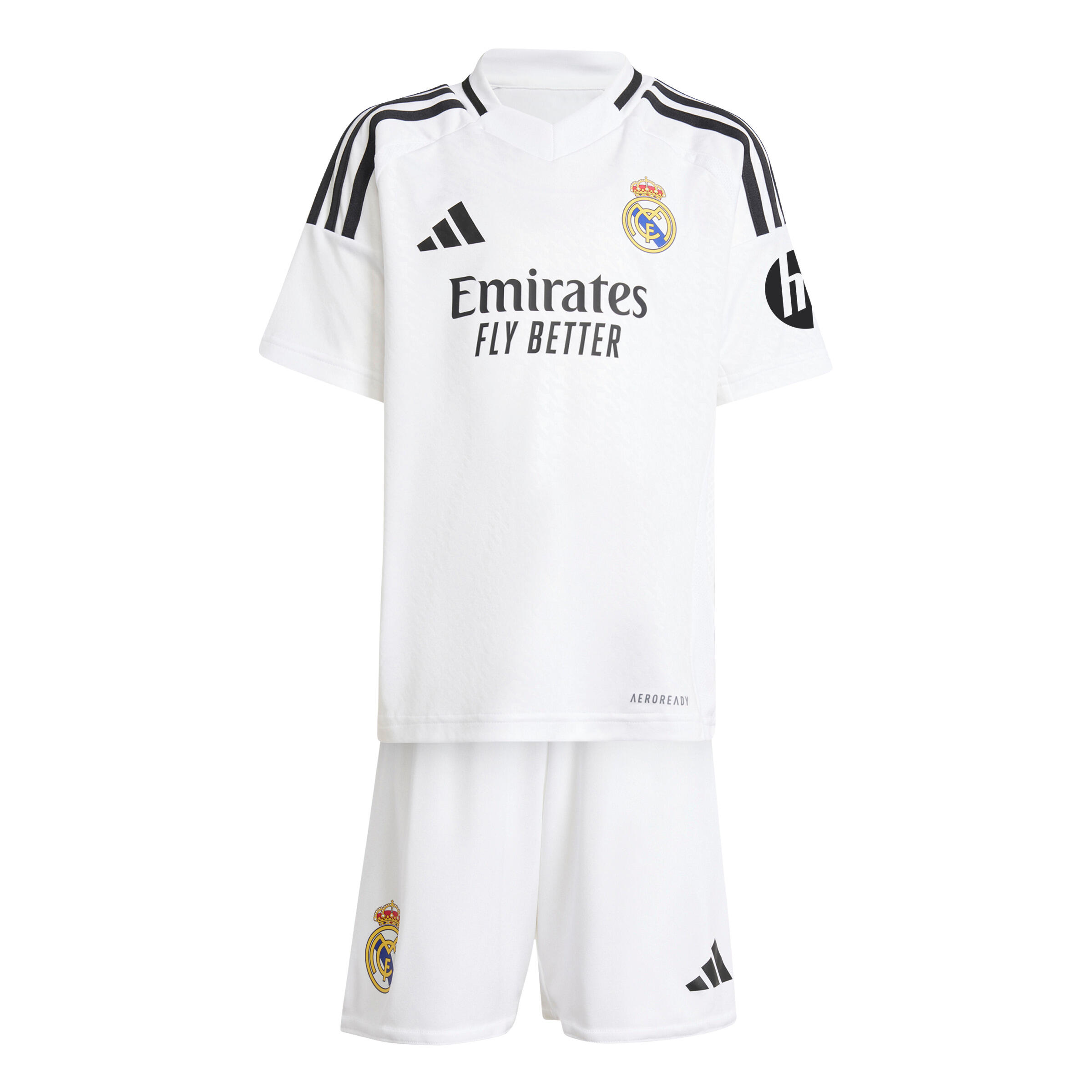 Adidas - Ensemble Domicile Enfant Real Madrid 2024/25 - Survêtement - Blanc - 13-14 Ans - Decathlon