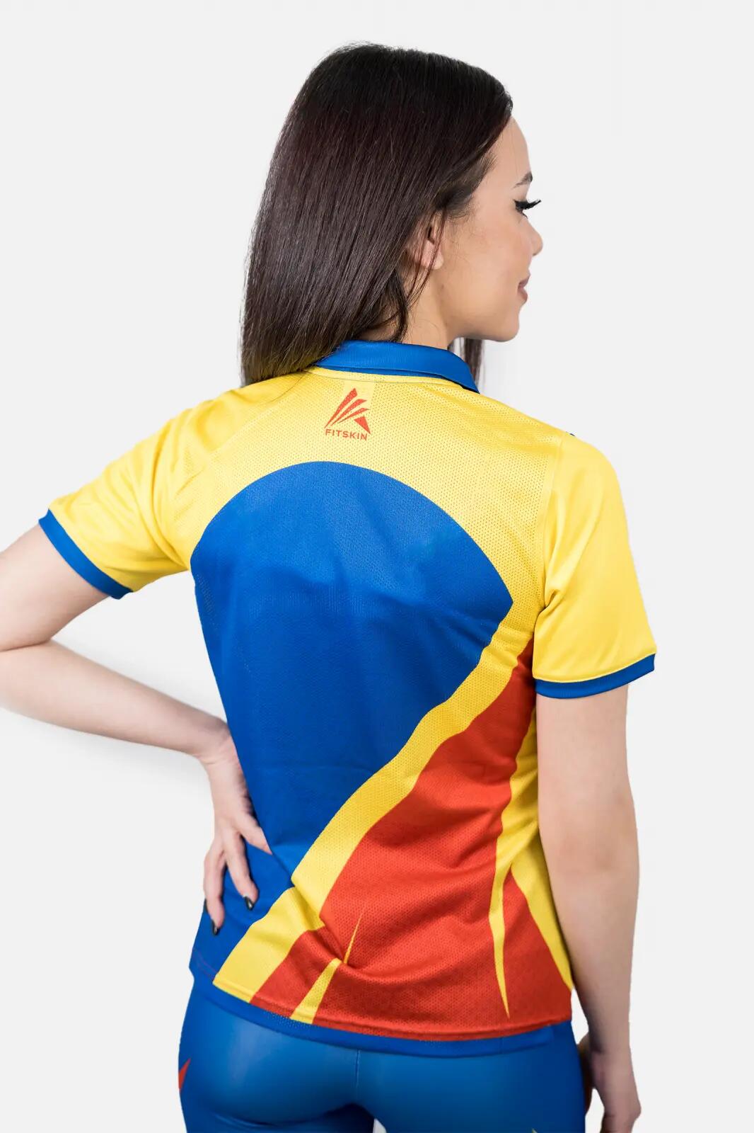 Tricou Polo Fitskin Romania Feminin 3/4