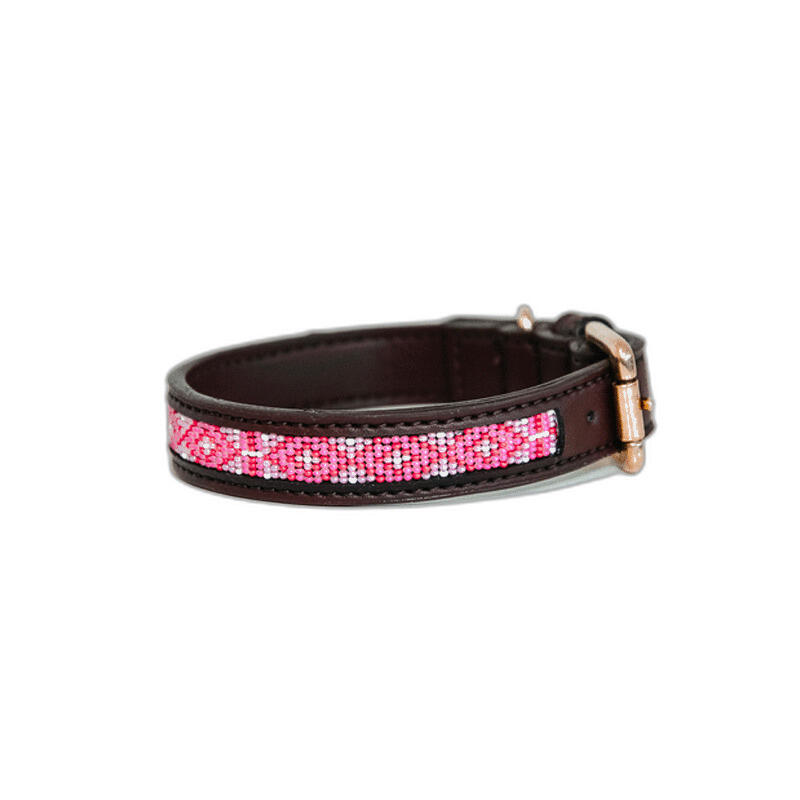 KENTUCKY HORSEWEAR Hondenhalsband met handgemaakte kralen Kentucky