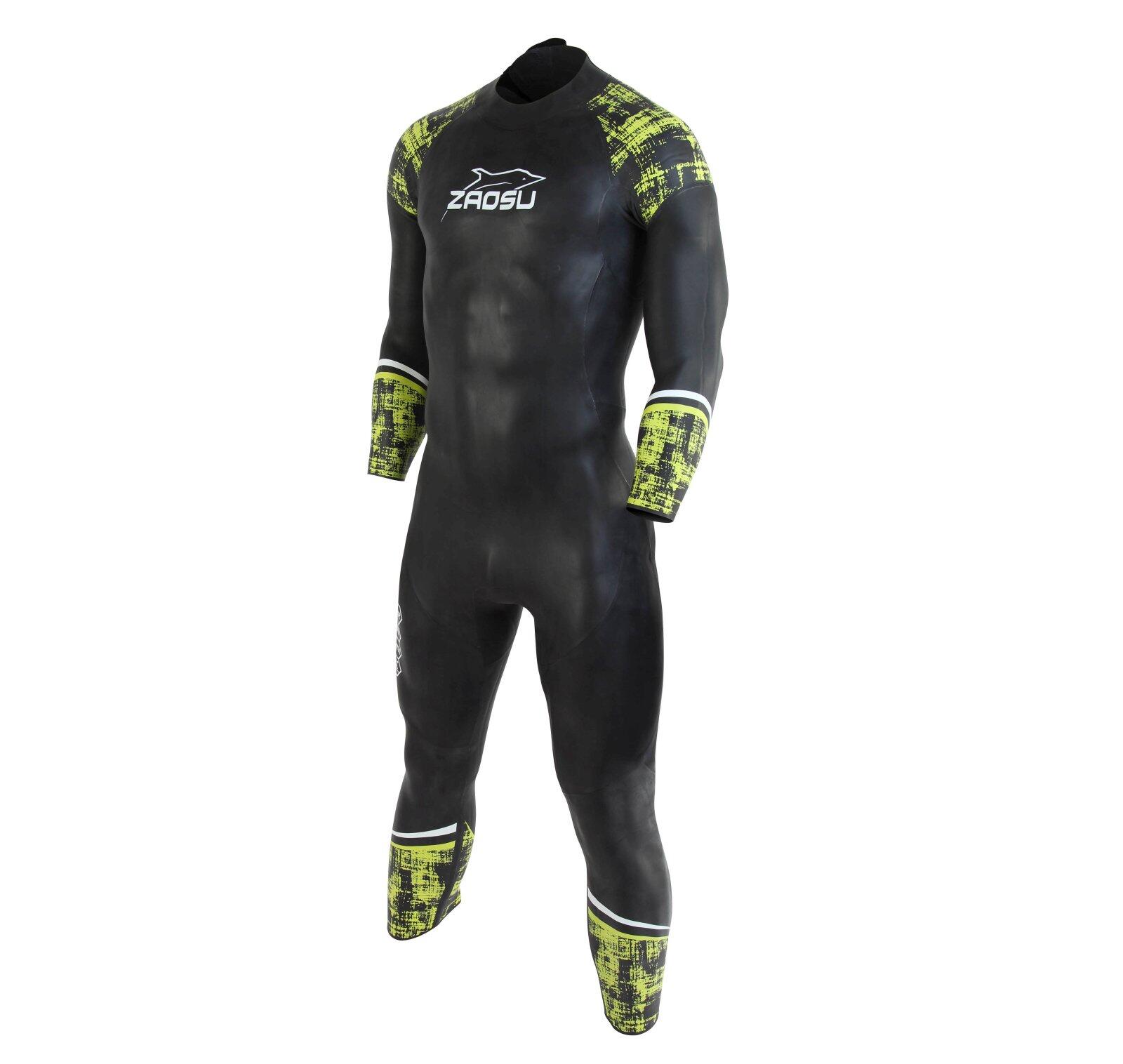 ZAOSU Triathlon Freiwasser Neoprenanzug Leicht & Flexibel – Z-Training Schwarz