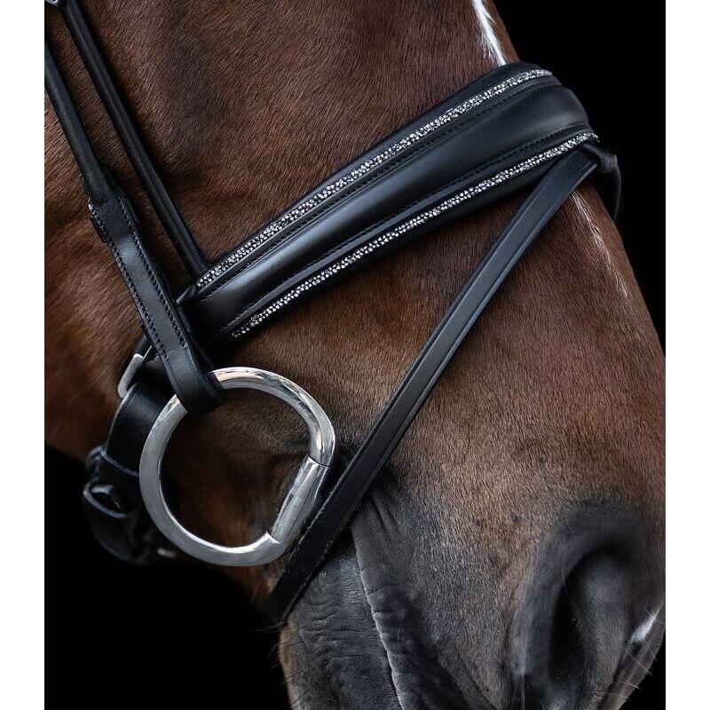 Bridon équitation muserolle combinée Waldhausen S-Line Glamour 5/5