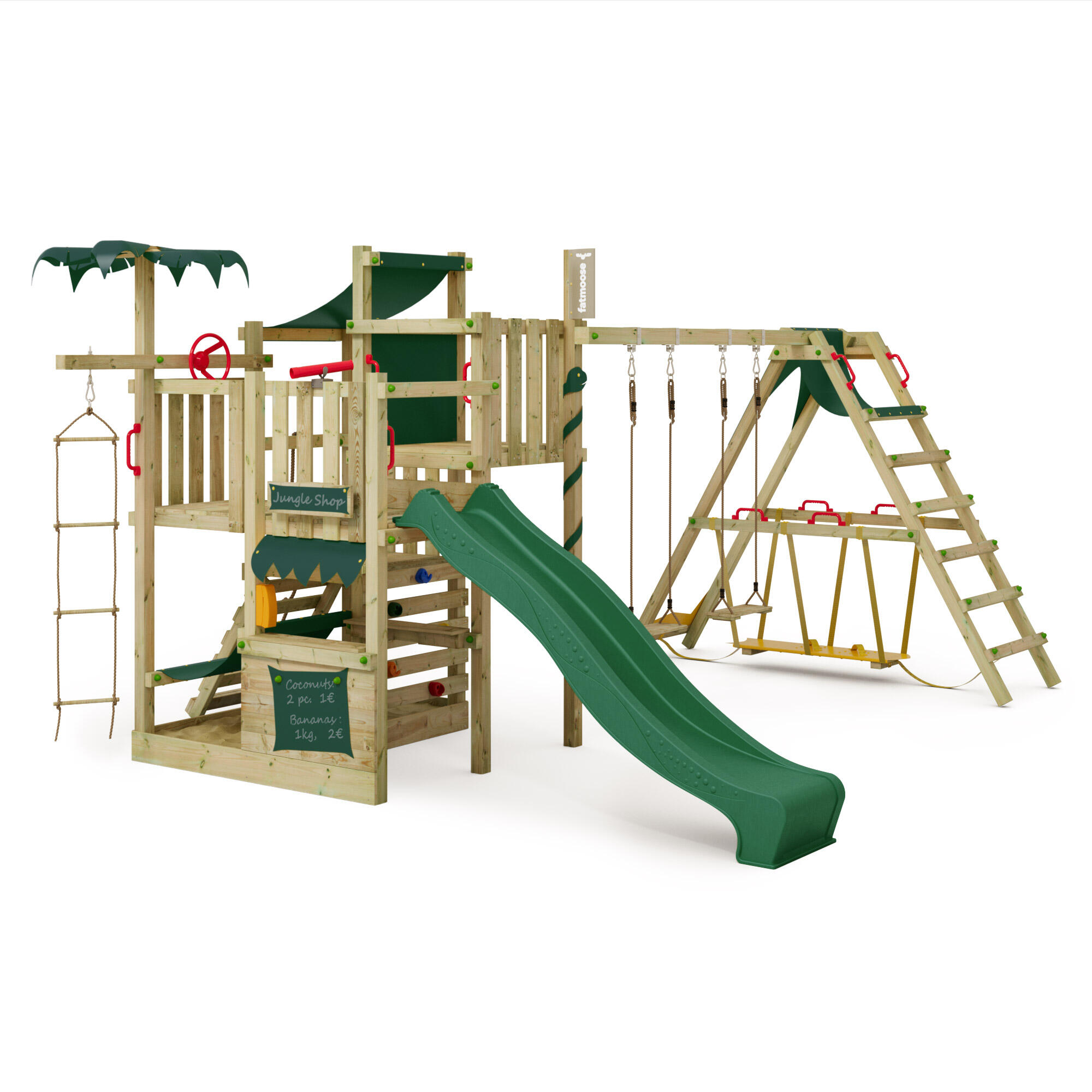 Fatmoose - Aire De Jeux Crazycoconut Avec Surfswing - Aire De Jeu - Vert - No Size - Decathlon