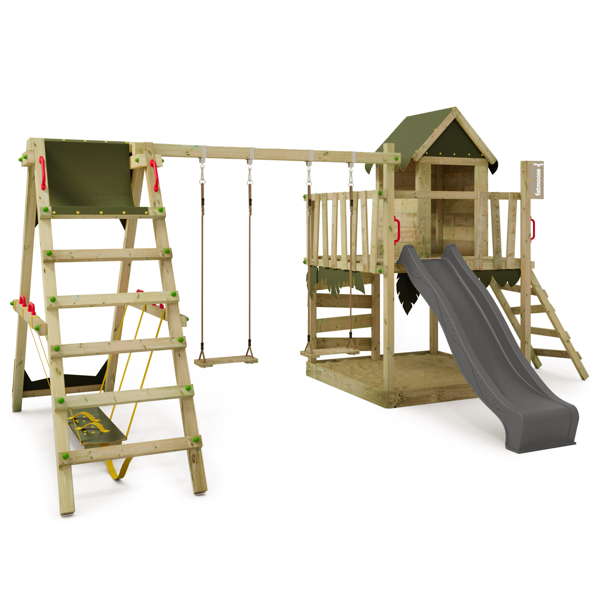 Fatmoose - Aire De Jeux Jazzyjungle Surf - Aire De Jeu - Gris|marron - No Size - Decathlon