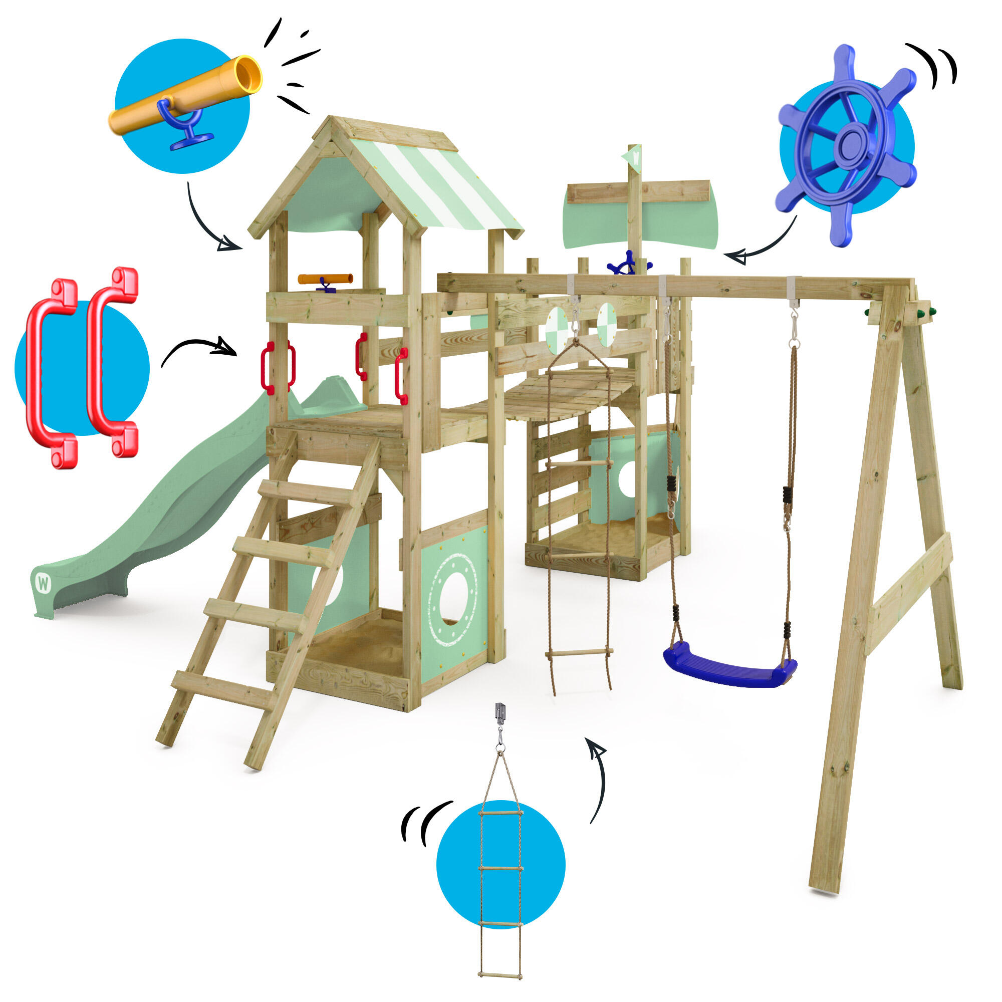 Parque infantil Wickey StormFlyer 2/7