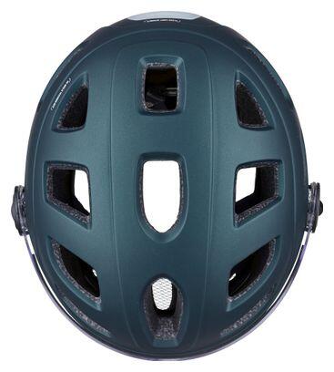 Casque Urbain Cairn Quartz Transparent Visor Led Usb Bleu 3/3