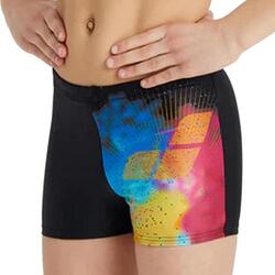 Boxer de bain Noir/Bleu/Rose Garçon Arena Swishort