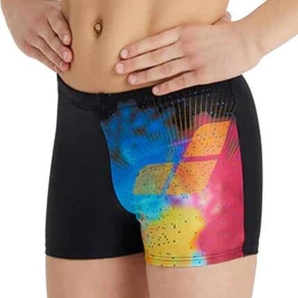 Boxer de bain Noir/Bleu/Rose Garçon Arena Swishort