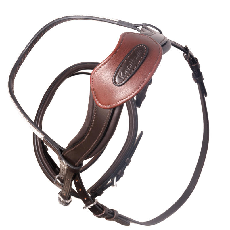 Open horse riding breastplate with bridge Kavalkade Cre8 Malou