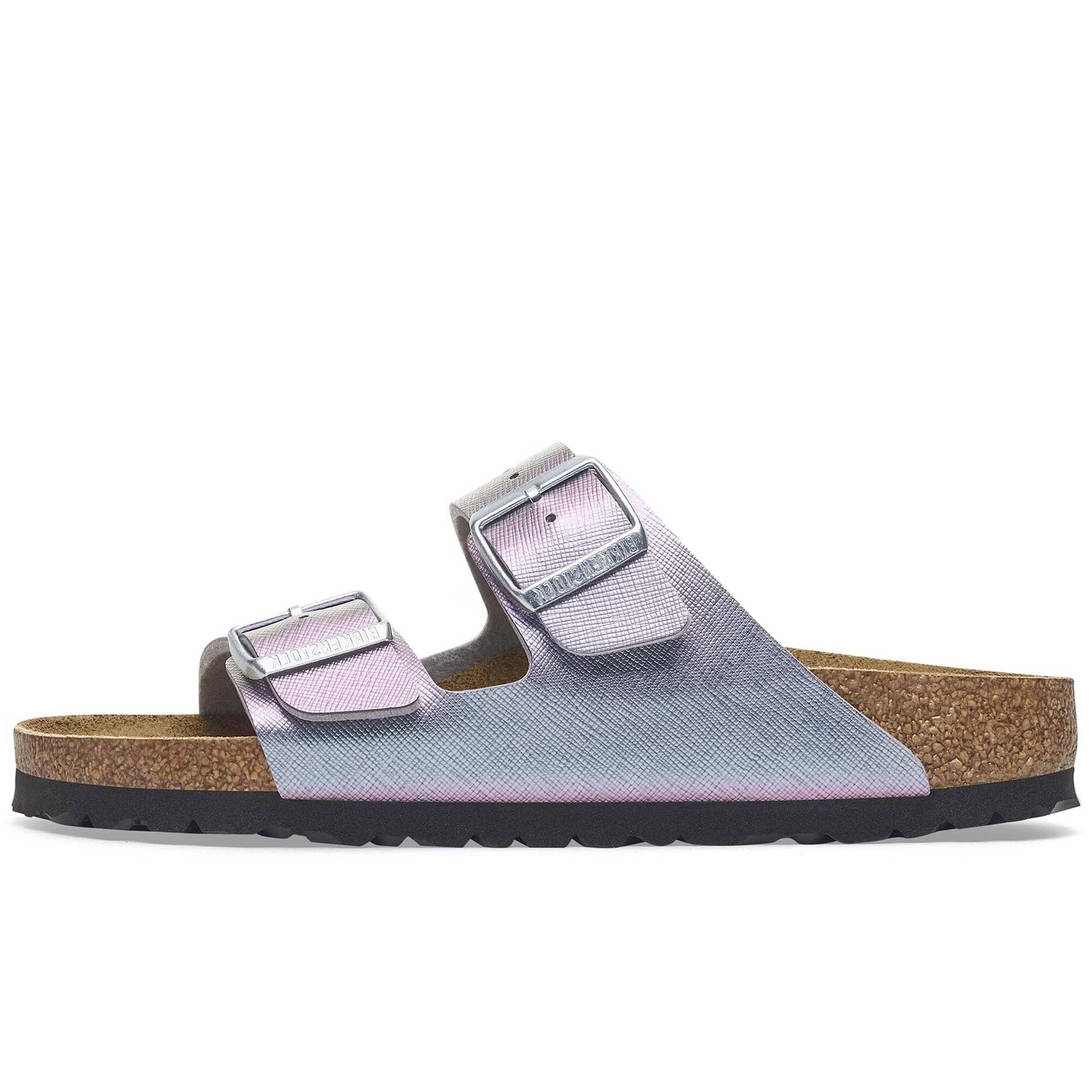 Birkenstock - Pantoufles Birkenstock Arizona, Birko Flor Femme - Tongs - Violet - 36 - Decathlon