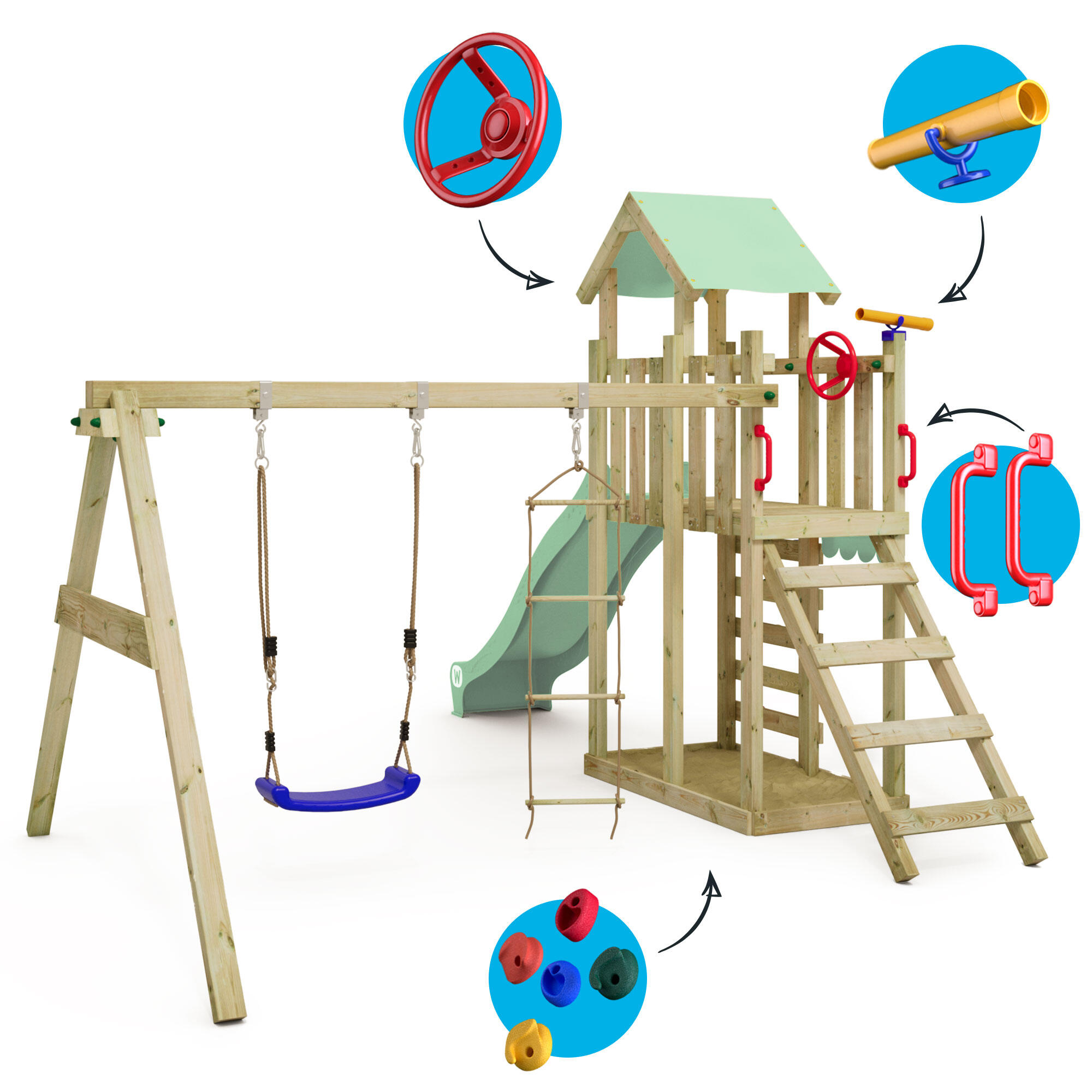Parque infantil Wickey MultiFlyer Light 2/7