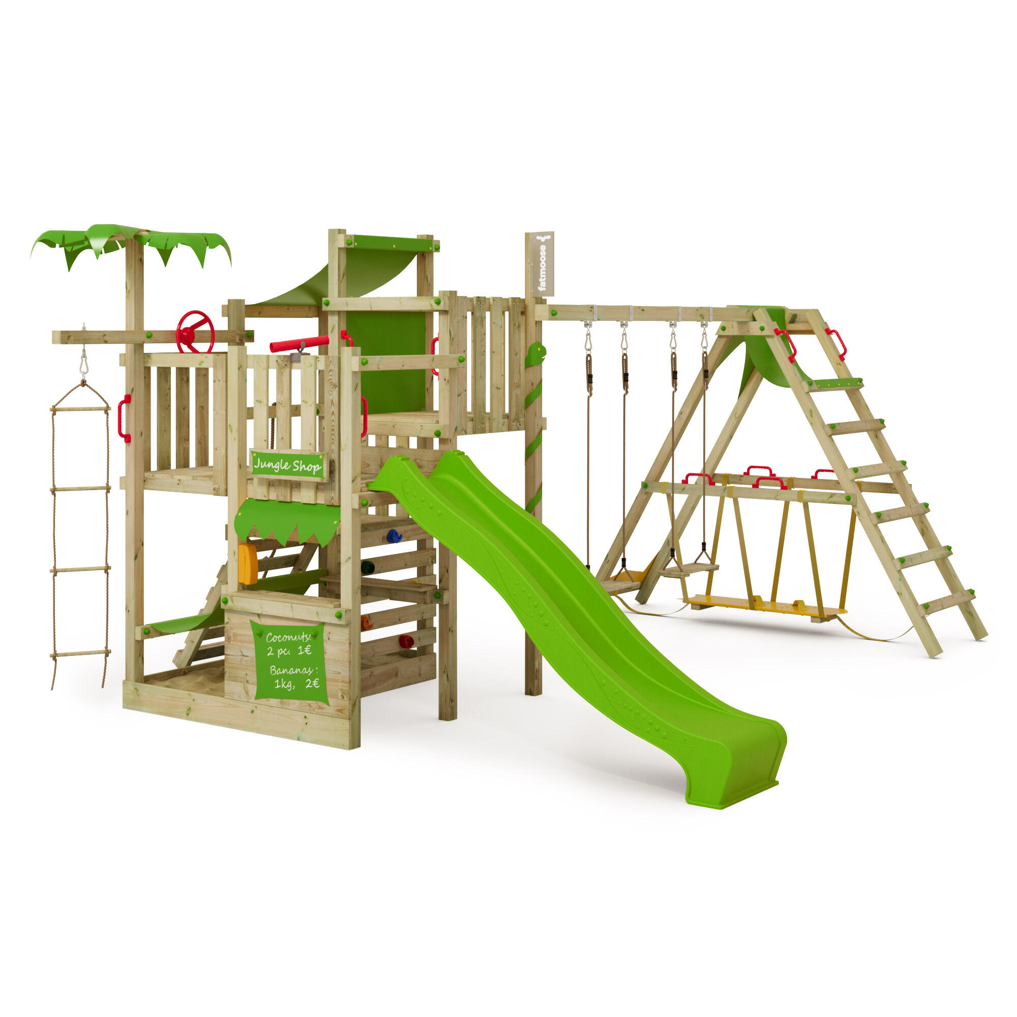 Fatmoose - Aire De Jeux Crazycoconut Avec Surfswing - Aire De Jeu - Vert - No Size - Decathlon