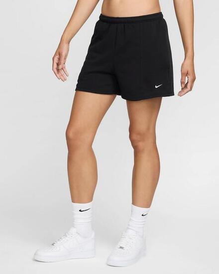 Pantaloncino donna nike french terry - nero