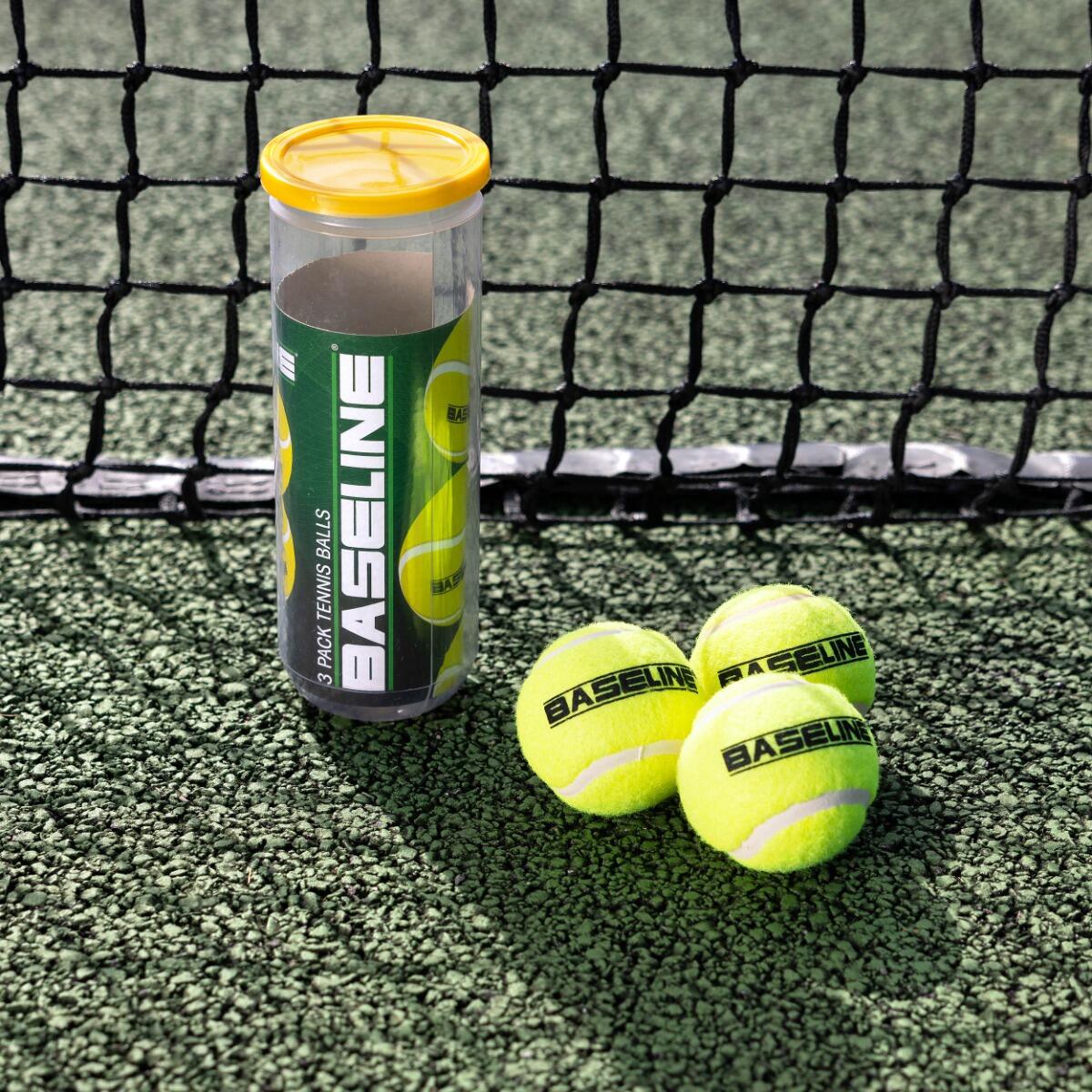 Baseline 3 Pack of Tennis Balls, Professional Quality, Yellow 2/4