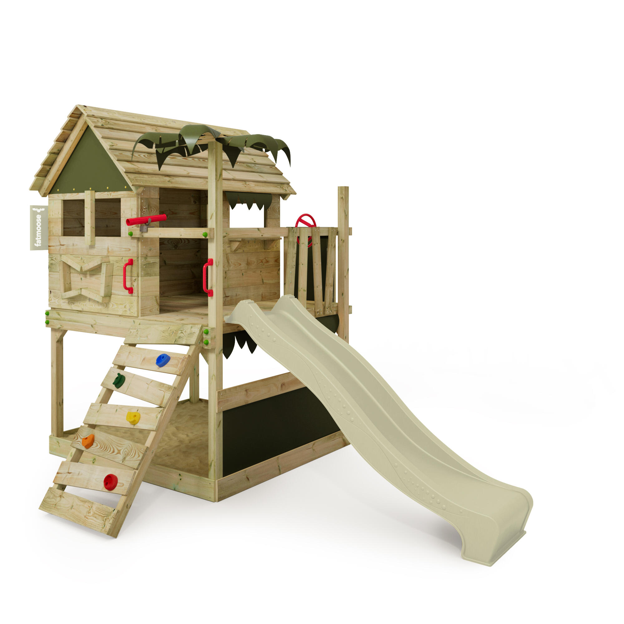 Fatmoose - Aire De Jeux Tikataka Avec Toboggan - Aire De Jeu - Vert - No Size - Decathlon