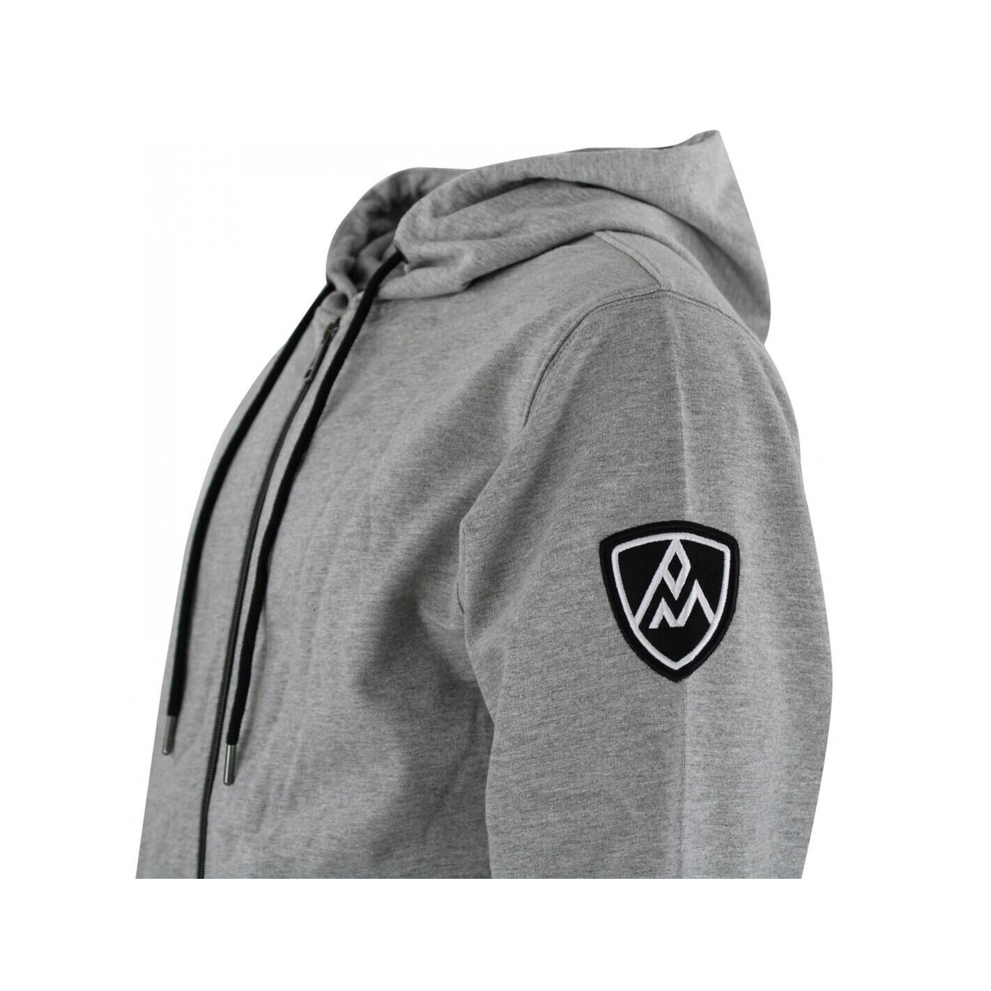 Felpa in cotone con zip integrale Peak Mountain French Terry 4/4