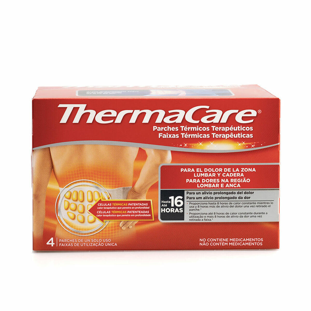 THERMACARE Cerotti Riscaldanti Adesivi per il Corpo Thermacare 4 Unità