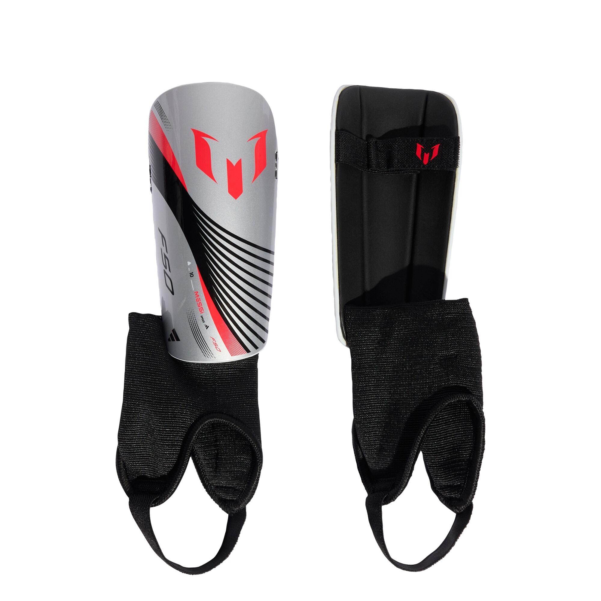 Adidas - Protège-tibias Match Messi Enfants - Protège-tibia - Gris|noir|rouge - 42 M/l - Decathlon