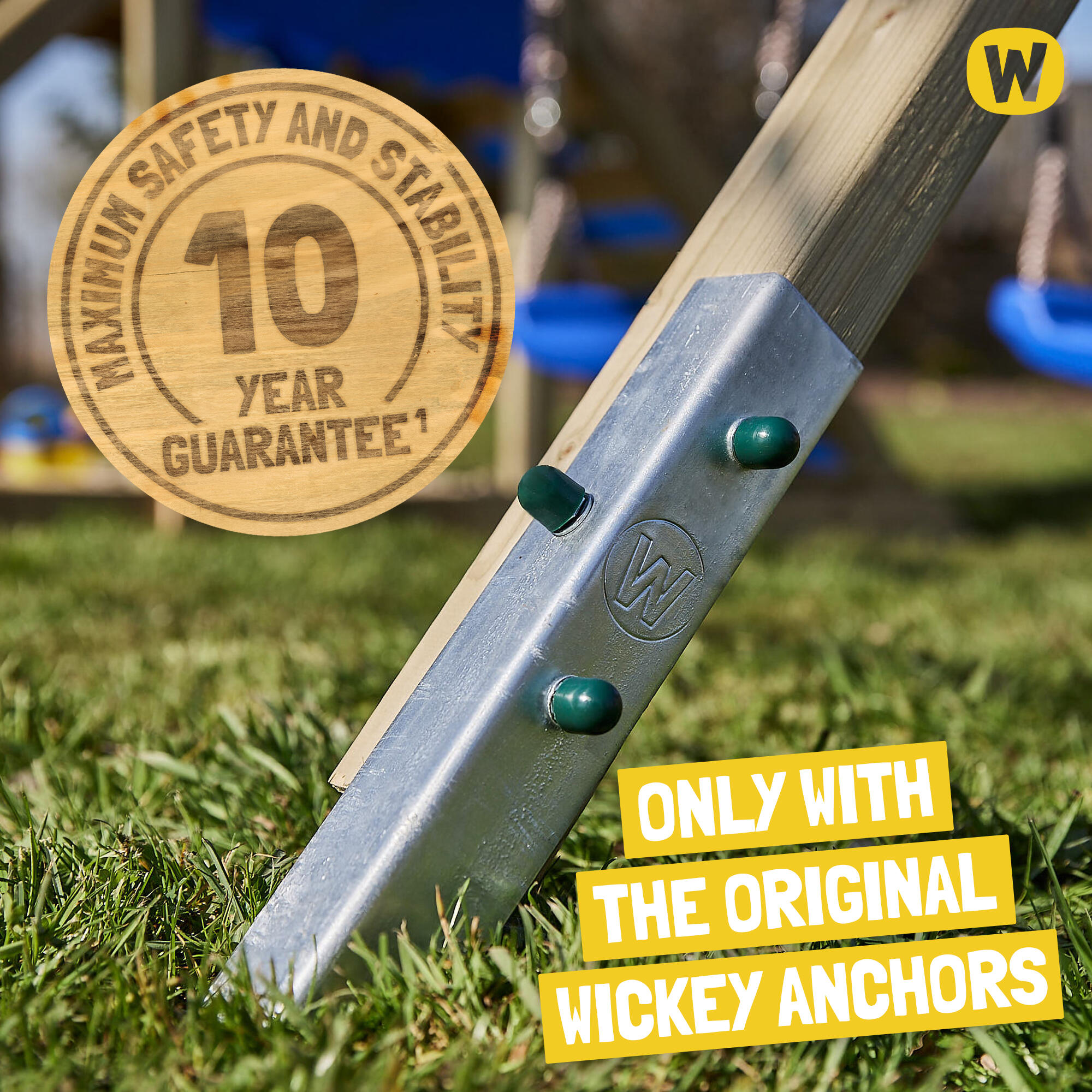 Parque infantil Wickey JoyFlyer con techo de madera 5/7