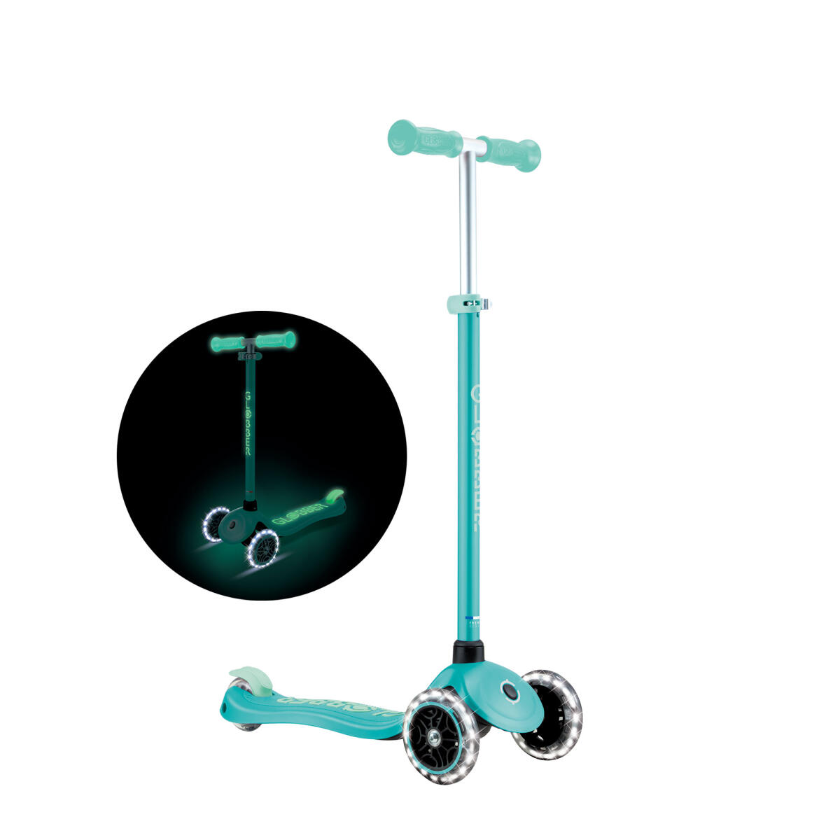 Trottinette 3 roues PRIMO PLUS GLOW LIGHTS - Vert Menthe 2/7