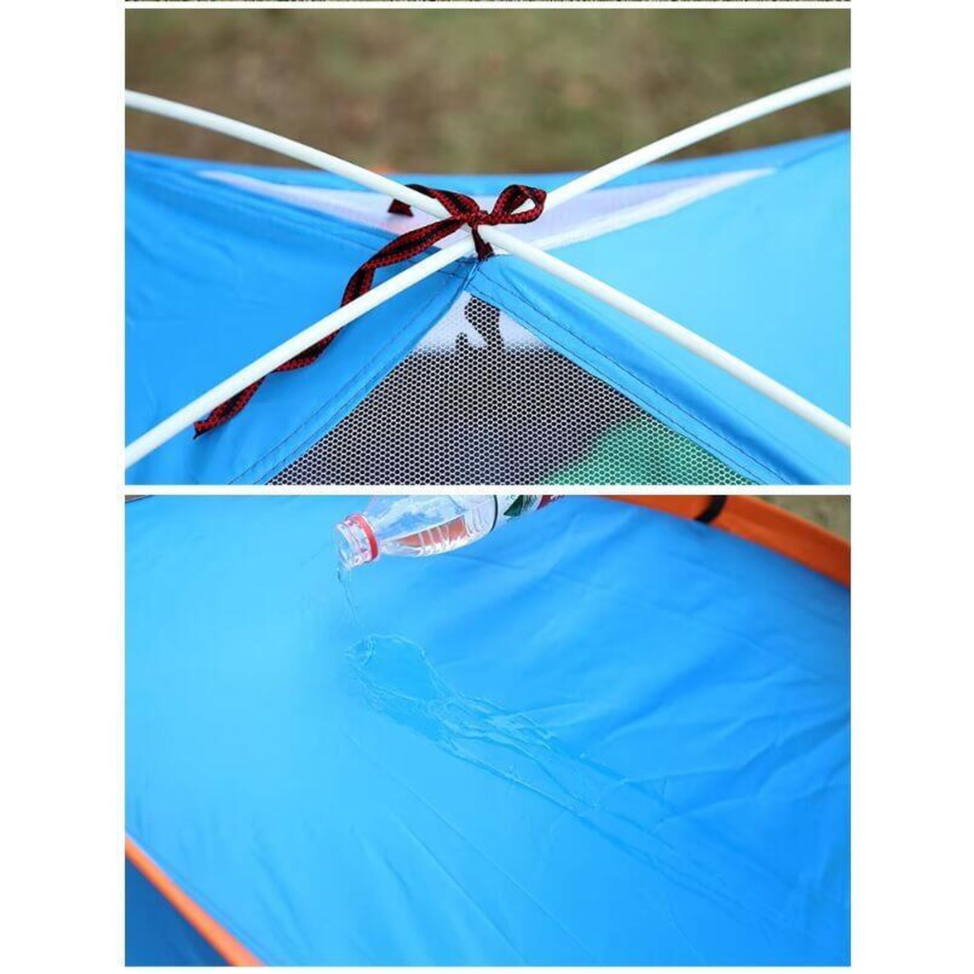 Cort Pop-Up, 3 Persoane, 200x200x130cm, Albastru