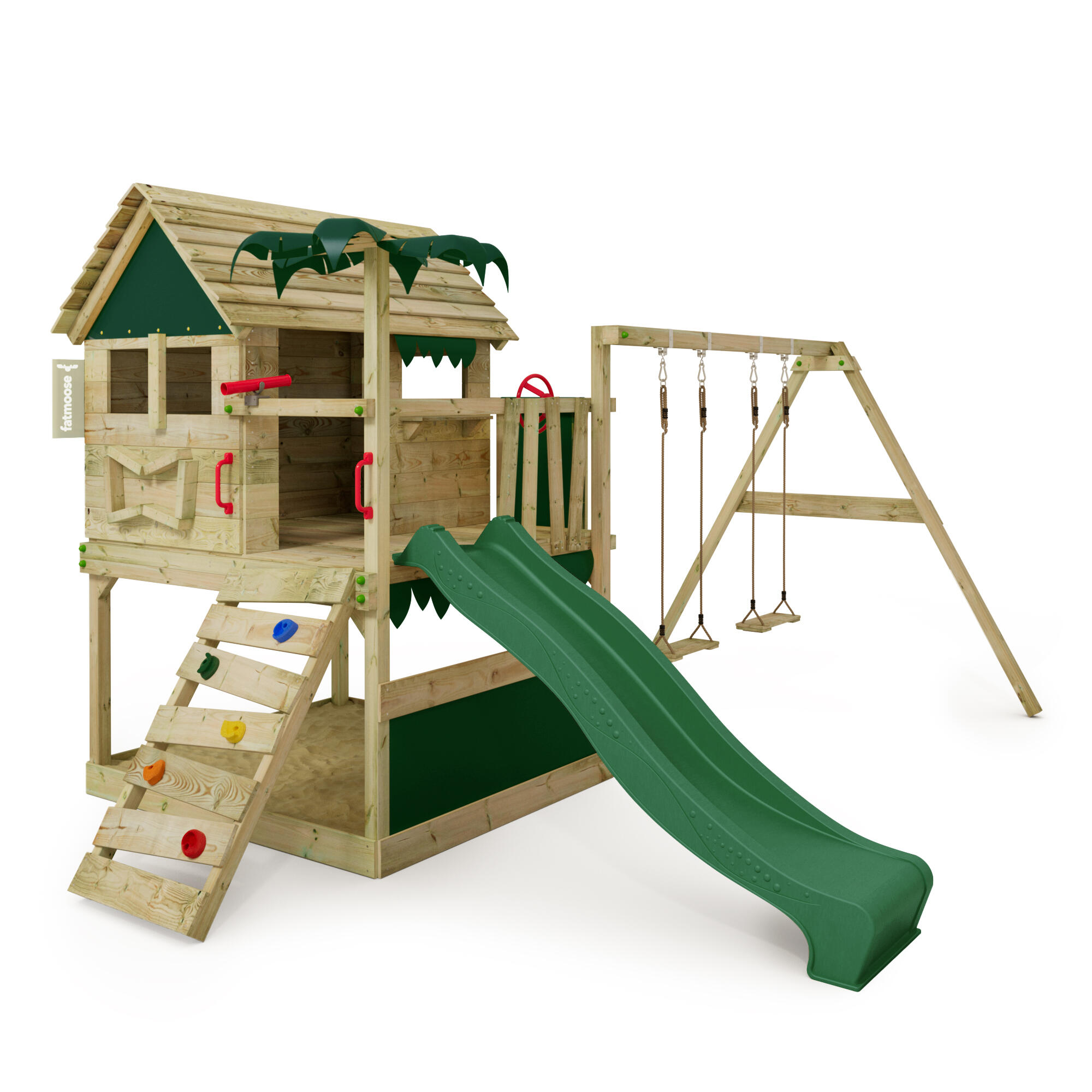 Fatmoose - Aire De Jeux Tikataka Avec Balançoire - Aire De Jeu - Vert - No Size - Decathlon