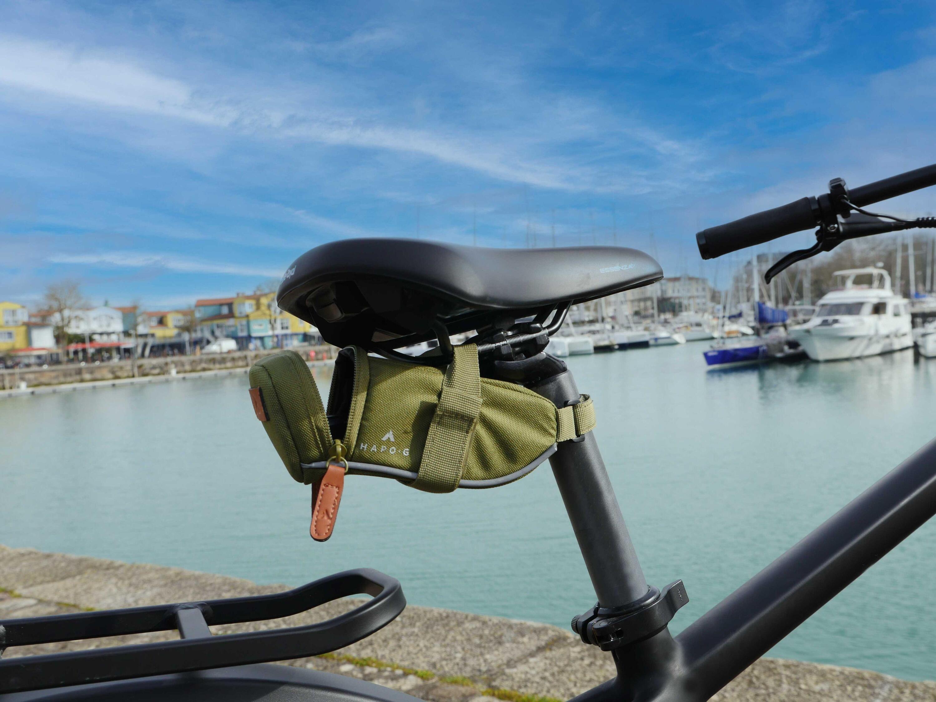 Sacoche de selle vélo 0,7L Kaki 3/6