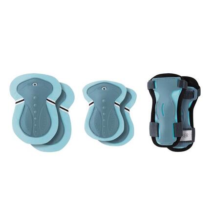 Set de protections enfant XXS (coudes, genoux, poignets) - Vert Menthe