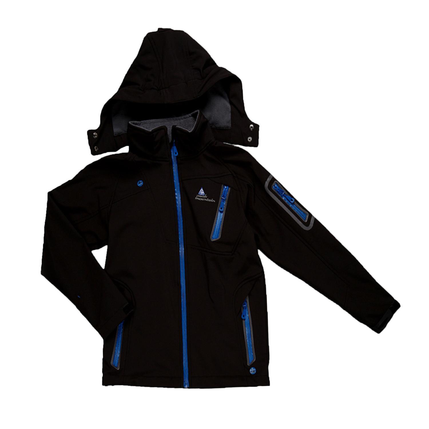 Peak Mountain - Veste Softshell Enfant Peak Mountain Ecolok - Softshell - Noir - 10 À 12 Ans - Decathlon