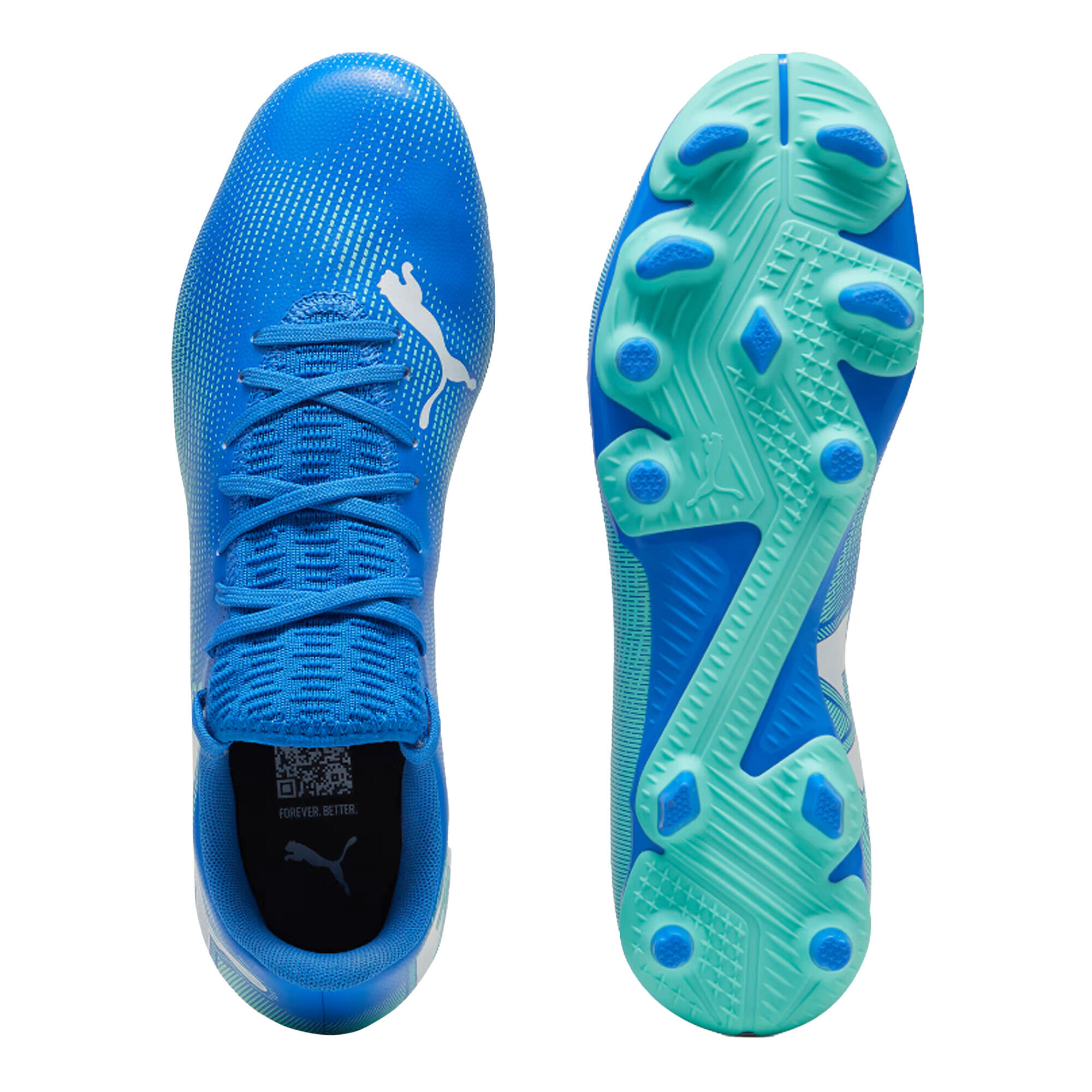 Mens Future 7 Play Firm Ground Football Boots (Blue/White) 3/3