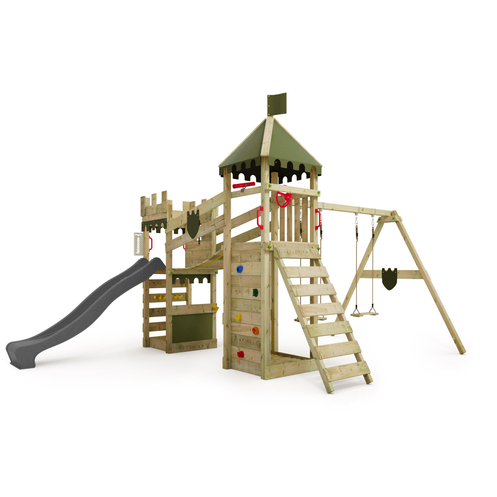Fatmoose - Aire De Jeux Château Fort Riverrun - Aire De Jeu - Gris|marron - No Size - Decathlon