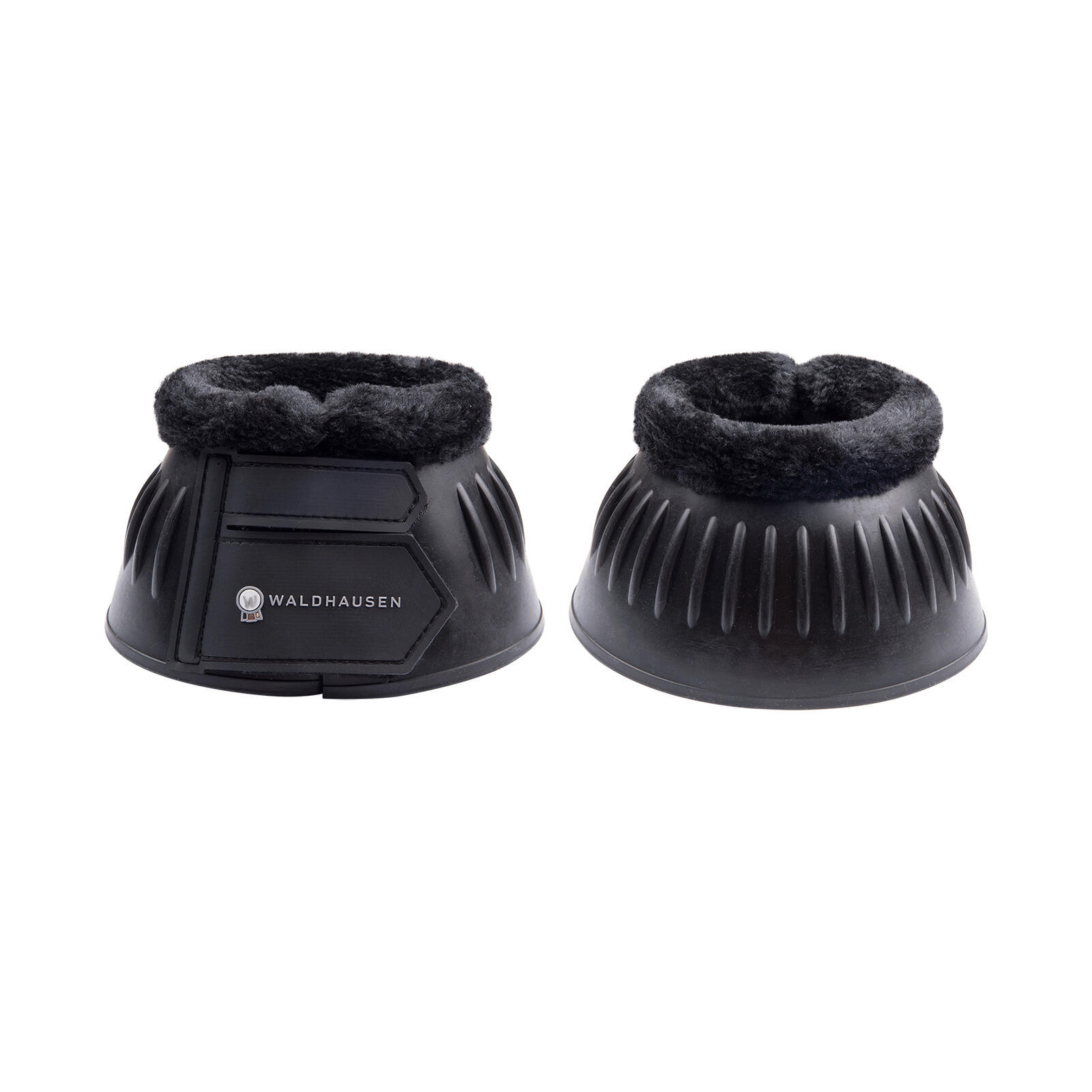 Waldhausen - Cloches Pour Cheval En Caoutchouc Et Fourrure Synthétique Waldhausen (x2) - Cloche - Noir - 48 Xl - Decathlon