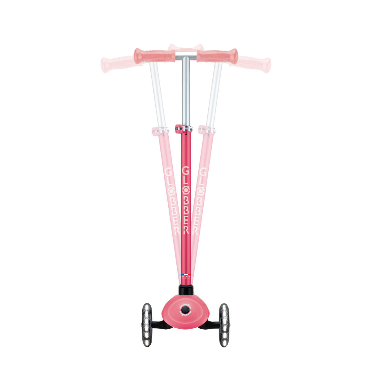 Patinete de 3 ruedas PRIMO PLUS GLOW LIGHTS - Rosa Coral 4/7