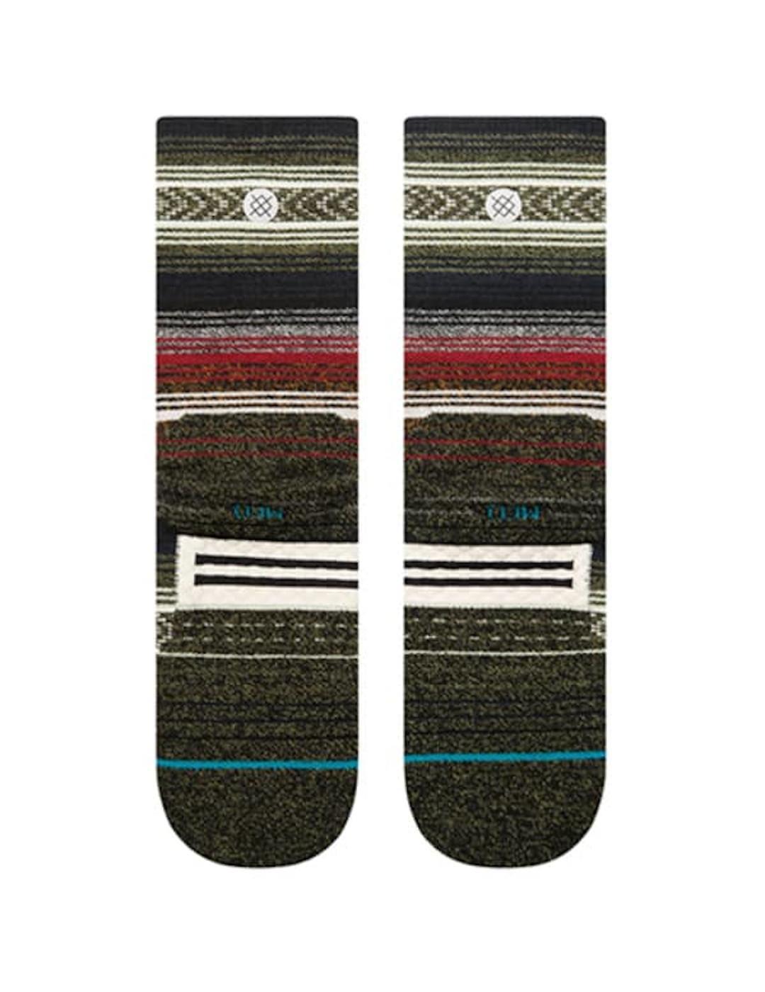 Stance Mid Wool Crew Socke Schwarz/Rot 4/4