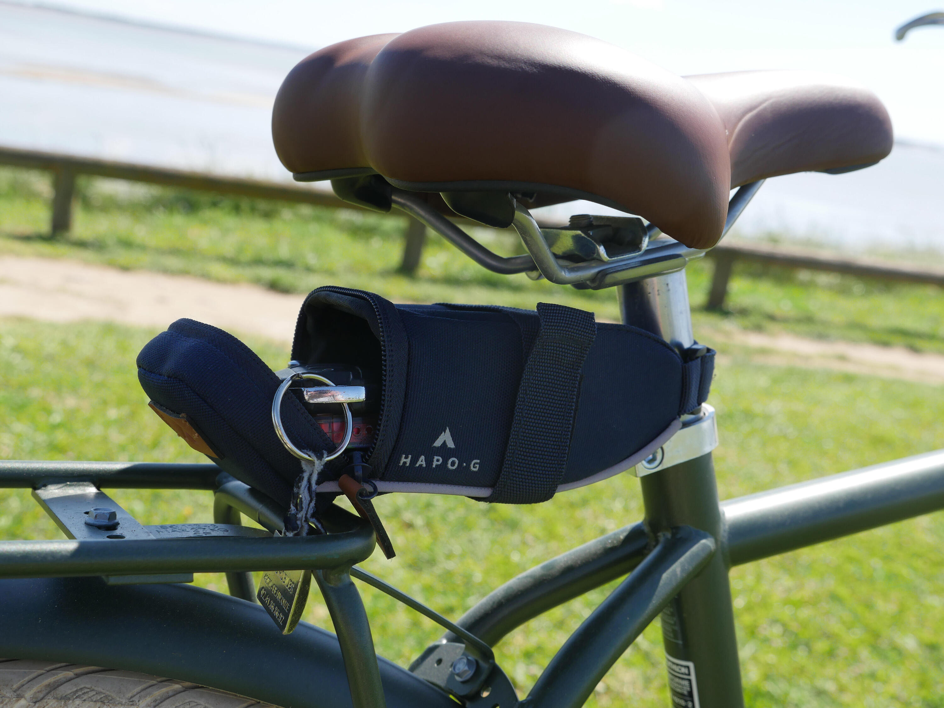 Sacoche de selle vélo 0,7L Bleu 4/7