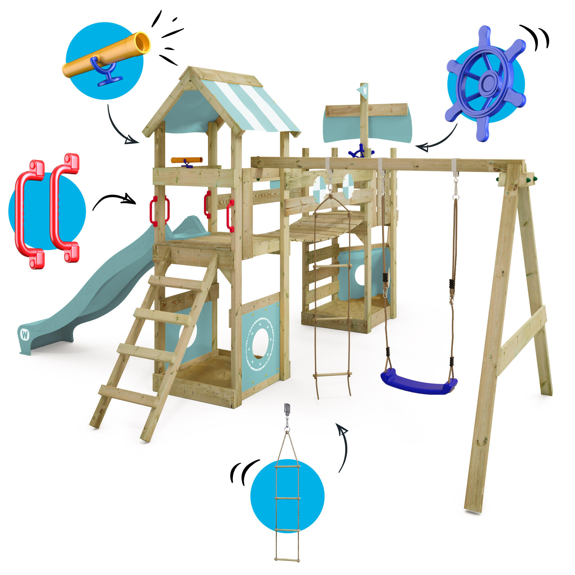 Parque infantil Wickey StormFlyer 2/7