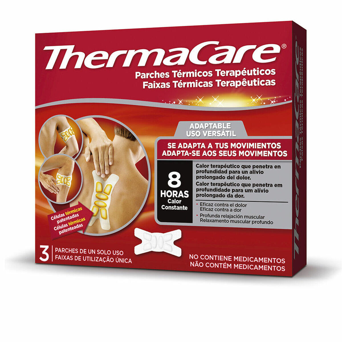 THERMACARE Cerotti Riscaldanti Adesivi per il Corpo Thermacare 3 Unità