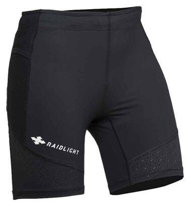 Pantaloncini elasticizzati Raidlight Donna Nero