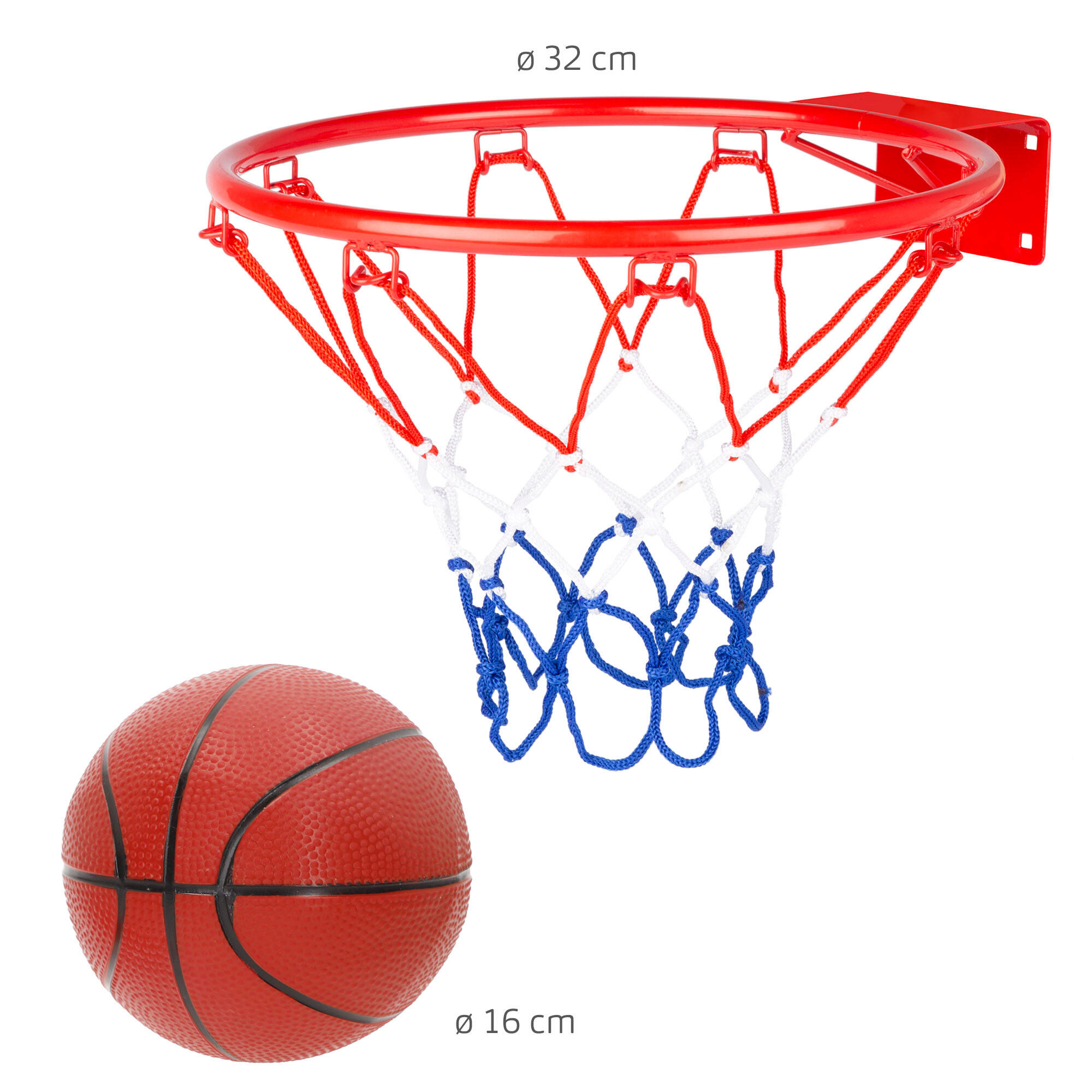Aktive Panier de basket mural de 32 cm avec ballon et pompe 4/7