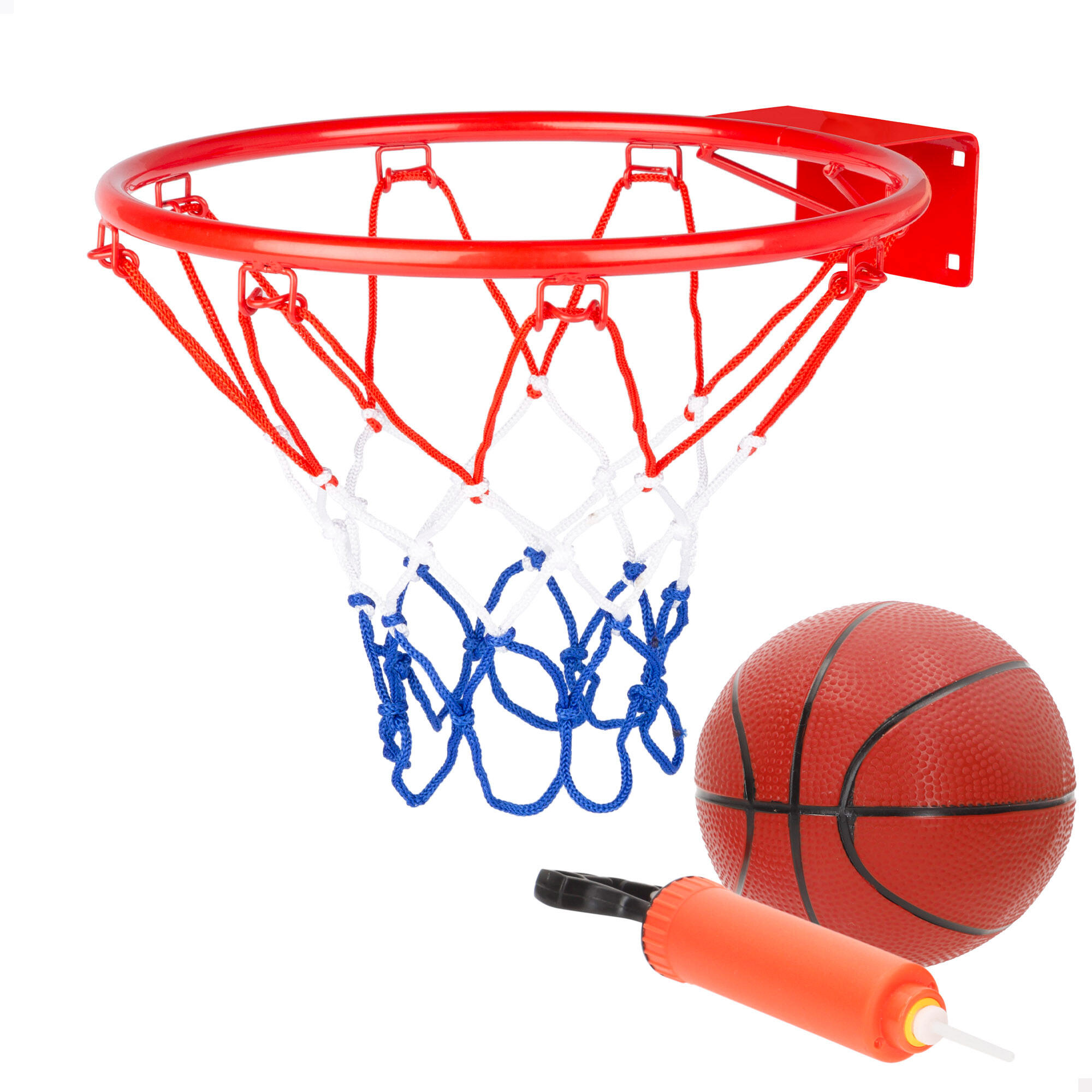 AKTIVE Aktive Cesta de basquete de parede de 32 cm com bola e bomba